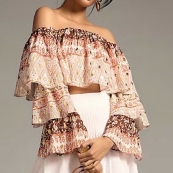 Anthropologie Tops - New! Mare Mare x Anthropologie crop blouse S